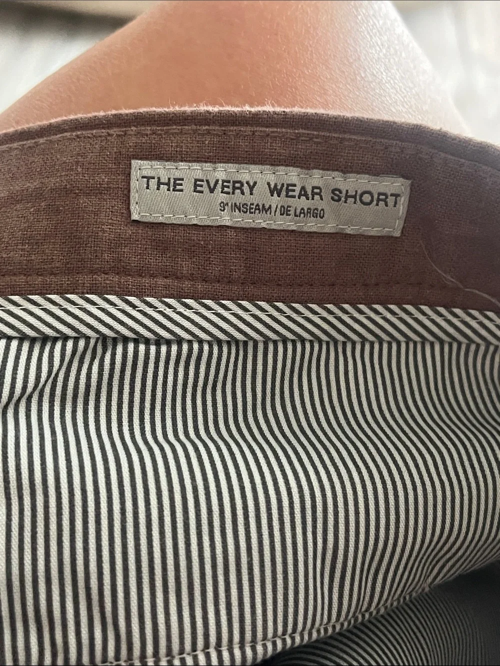 Goodfellow & Co Flat-Front Shorts in Rust